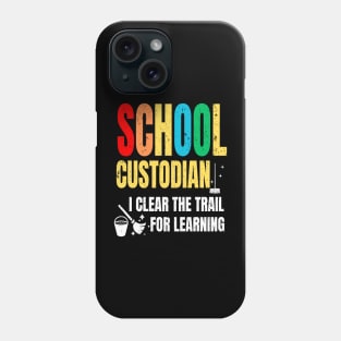 Vintage School Custodian Trail Learning Back To School Janitor Phone Case