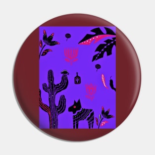 Blue Mexican Desert Pin