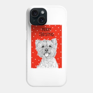 West Highland Terrier Christmas Greeting Phone Case