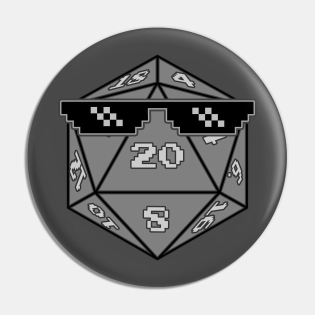 D20 Deal With It sans text Pin by ImpishTrends