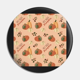 Hey there pumpkin seamless pattern design Pin