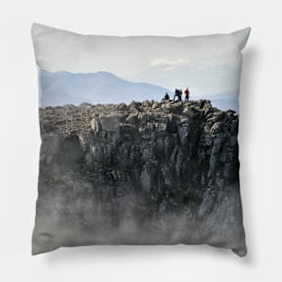 Climbers at the top of Ben Nevis Pillow