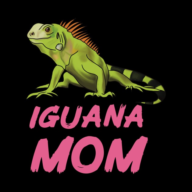 Iguana Mom for Iguana Lovers, Pink by Mochi Merch