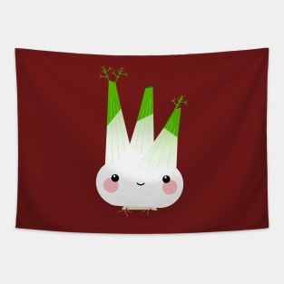 Kawaii Illustration Fine Fennel Tapestry