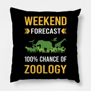 Weekend Forecast Zoology Zoologist Pillow