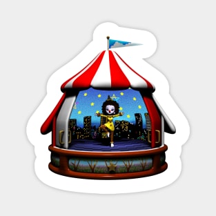 Music Box Clown Magnet