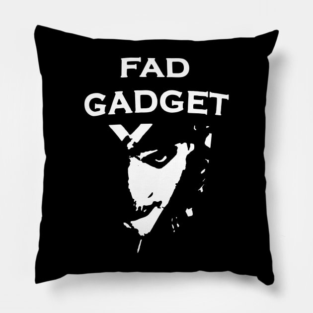 FAD GADGET BAND Pillow by Kurasaki