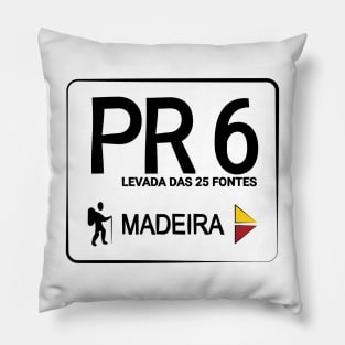 Madeira Island PR6 LEVADA DAS 25 FONTES logo Pillow
