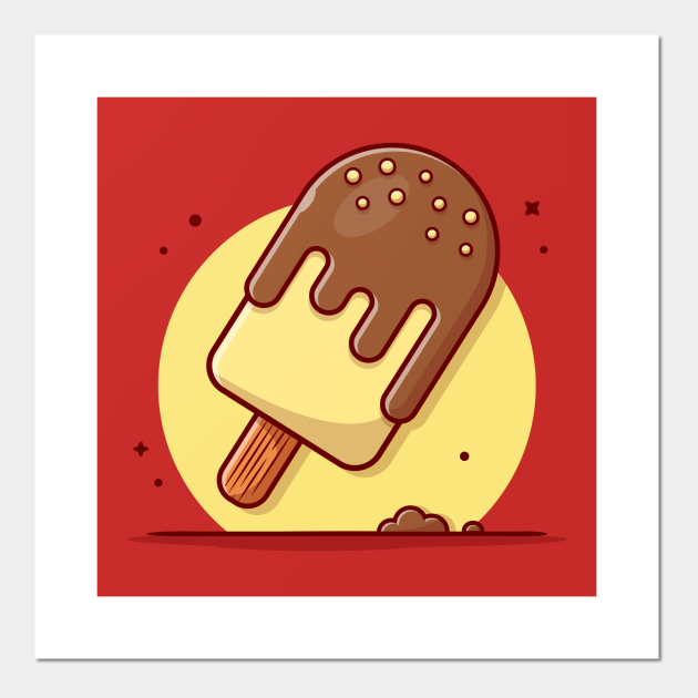 Popsicle Ice Cream Melting Cartoon Vector Icon Illustration - Popsicle - Posters and Art Prints | TeePublic Popsicle Ice Cream Melting Cartoon Vector Icon Illustration - Popsicle - Posters and Art Prints | TeePublic