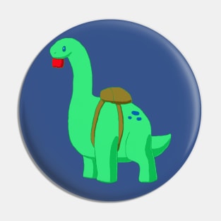 Back to School Apatosaurus Pin