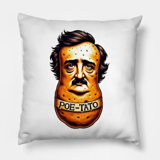 Edgar Allan Poe Poe-Tato Funny Food Pun Pillow