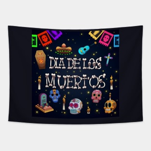 Dia De Los Muertos Tapestry