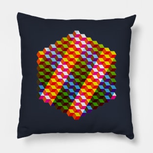 Shifting cubes Pillow