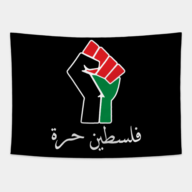 Free Palestine Tapestry by darklordpug