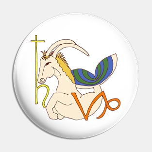 Capricorn, the Goat Pin