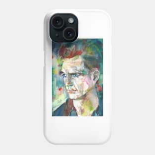 JACK KEROUAC watercolor portrait .5 Phone Case