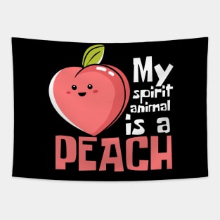 My Spirit Animal Is A Peach Funny Tapestry