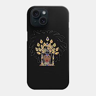 Natural Hair Queen Loc Afro Beauty Phone Case