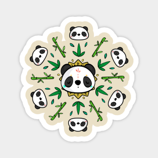 Pandala - Mandala Panda Magnet