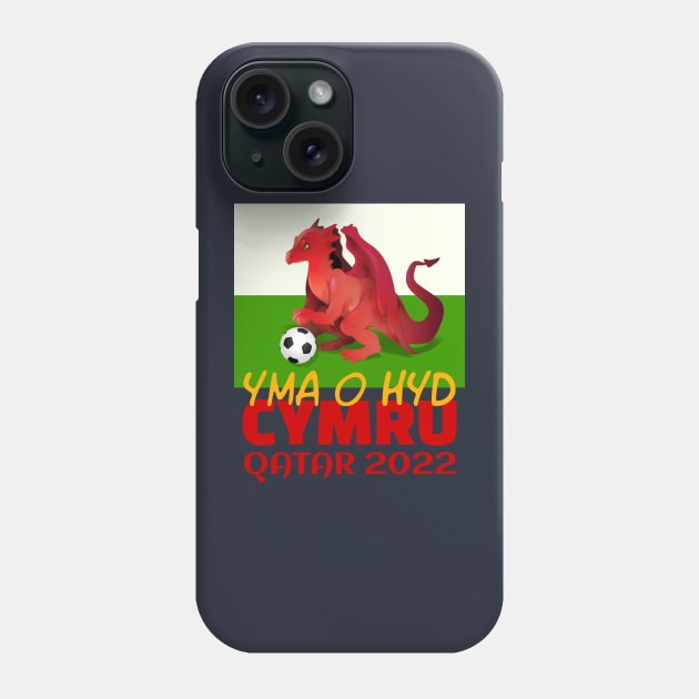 Wales Qatar World Cup 2022 Phone Case by Ashley-Bee