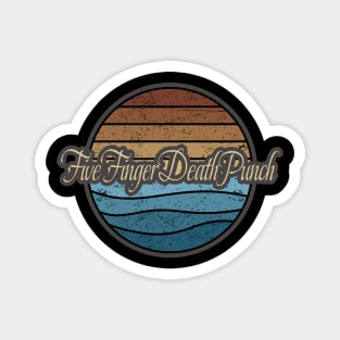 Five Finger Death Punch Retro Waves Magnet