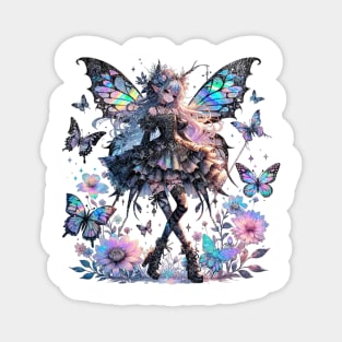 Anime Gothic Holographic Fairy Manga Fairycore Goblincore Magnet