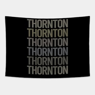 Gray Text Art Thornton Tapestry