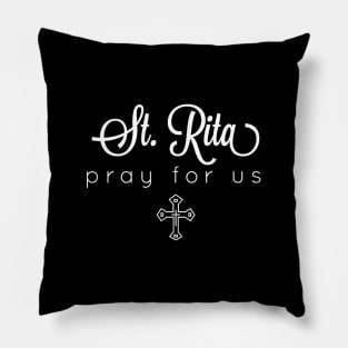 St Rita of Cascia Prayer Catholic Patron Saint Lost Causes Pillow