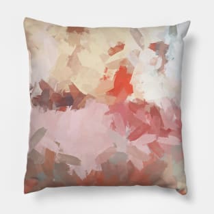 Maroon Emotion Abstract Painting Pillow