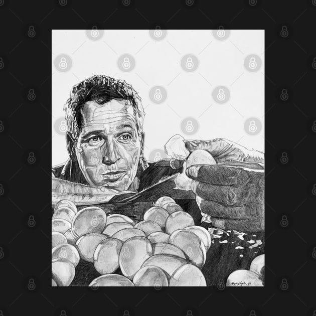 Cool Hand Luke Paul Newman by BryanWhipple