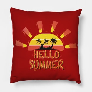 Hello summer happy last day of school teacher student Pillow