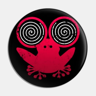 Hypnotic Abstract Frog - Red Pin