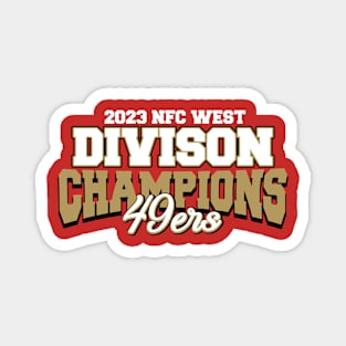 49Ers Division Champions 2023 Magnet