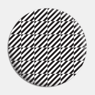 Black and white diagonal lines op art pattern Pin