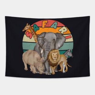 Safari animals Tapestry