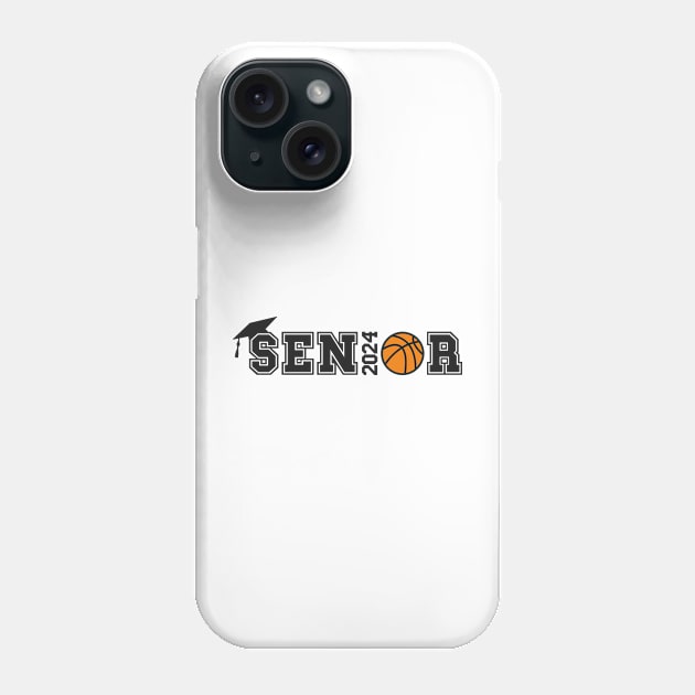 Senior 2024 Basketball Phone Case by Folke Fan Cv