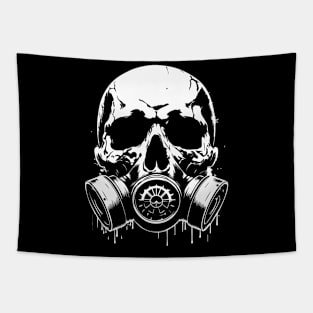 skull gas mask Tapestry