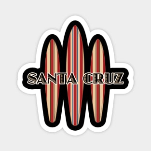 Santa Cruz Logo Three Surfboards Magnet