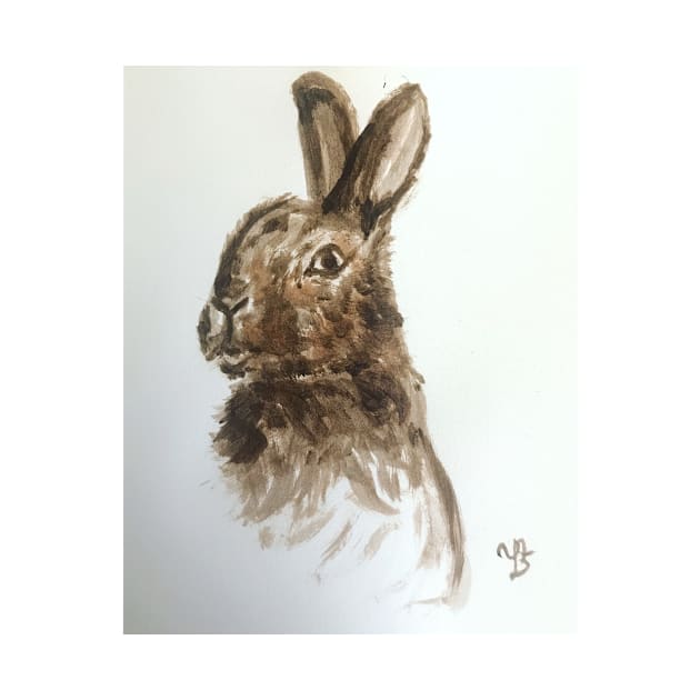 Mr Cottontail Bunny Rabbit by YollieBeeArt