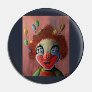 Funky Looking Clown Pin