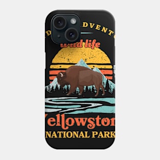 Bison Yellowstone National Park Adventure Wild Life Phone Case