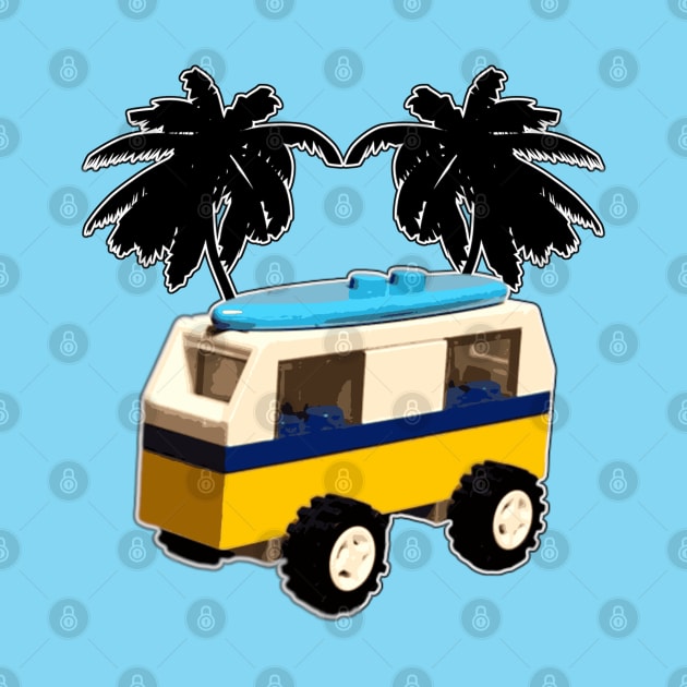 Brick Creations - Sunshine Surfer Camper Van by druscilla13