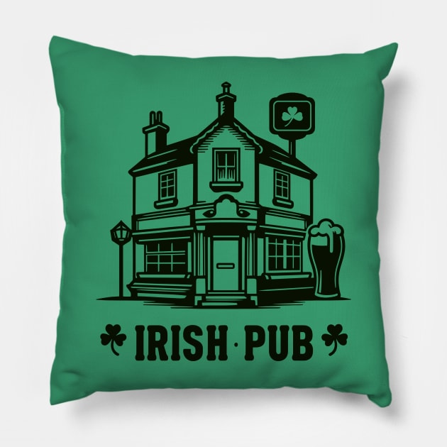 Irish Pub Pillow by KayBee Gift Shop