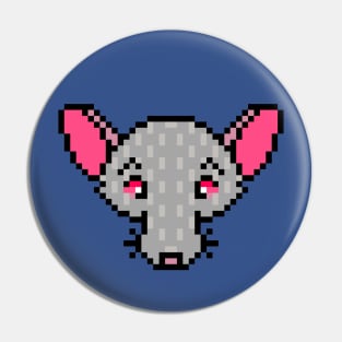 Pixelated Rad Rat (Full Color Version) Pin