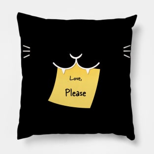 Cat Says Love, Please Pillow