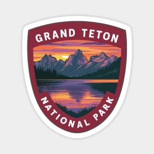 Grand Teton National Park Sunset Magnet