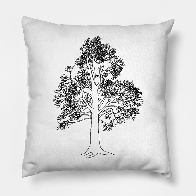 Oak tree Pillow by MarjolijndeWinter