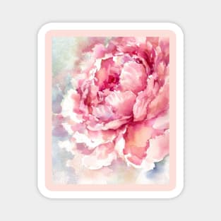 Pink Peony Magnet