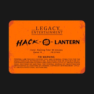 Hack O Lantern VHS Label T-Shirt