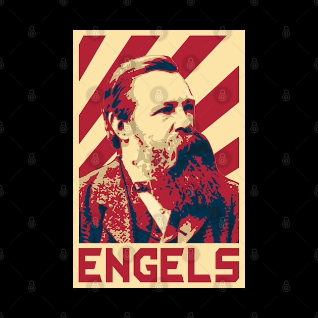 Friedrich Engels Retro by Nerd_art